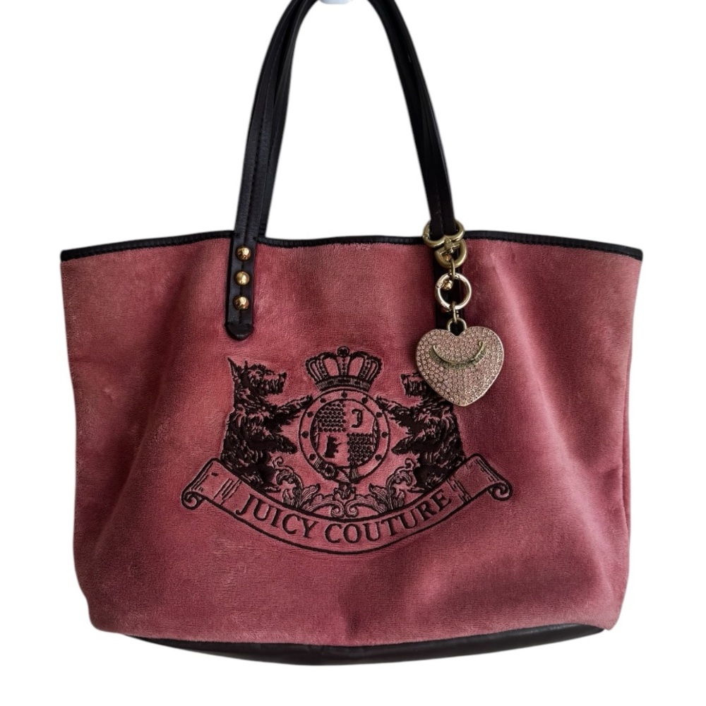 02' Vintage Juicy Couture Pammy Tote + Bag Charm